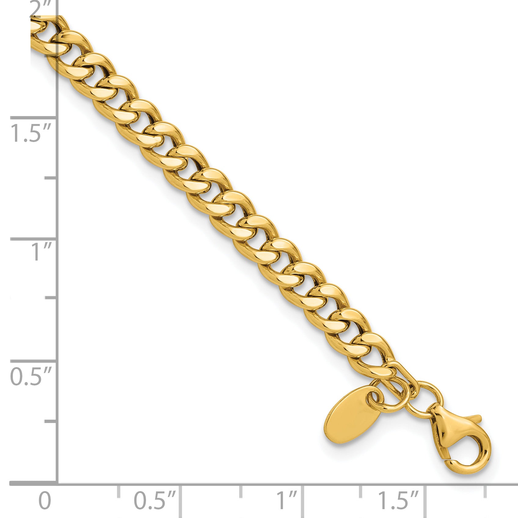 14K Polished Fancy Link Bracelet