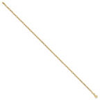 14K Polished Paperclip Anklet