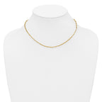 14K Polished Paperclip Necklace