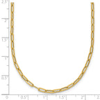 14K Polished Paperclip Necklace