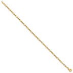 14K Polished Paperclip Bracelet