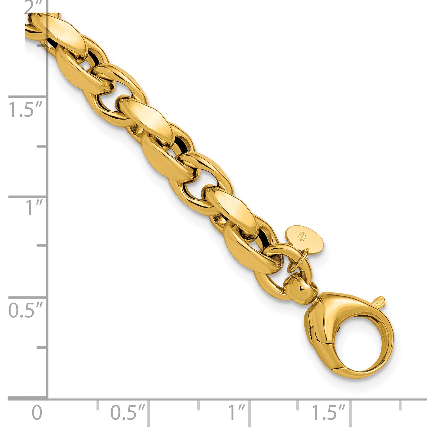 14K Polished Fancy Link Bracelet