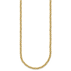 14K Polished Fancy Link Necklace