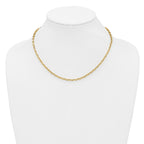 14K Polished Fancy Link Necklace