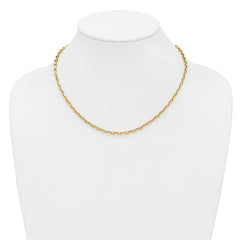 14K Polished Fancy Link Necklace