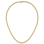 14K Polished Fancy Link Necklace