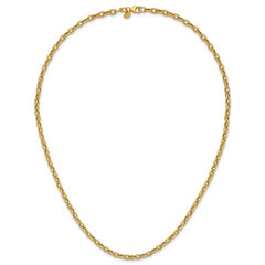 14K Polished Fancy Link Necklace