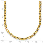 14K Polished Fancy Link Necklace