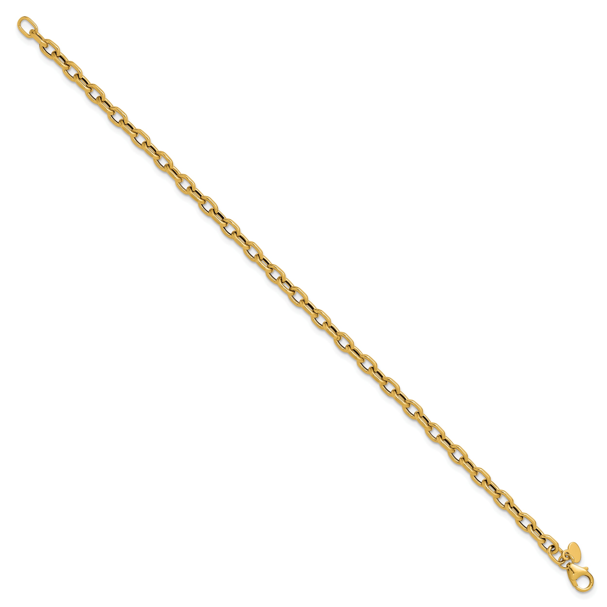 14K Polished Fancy Link Bracelet