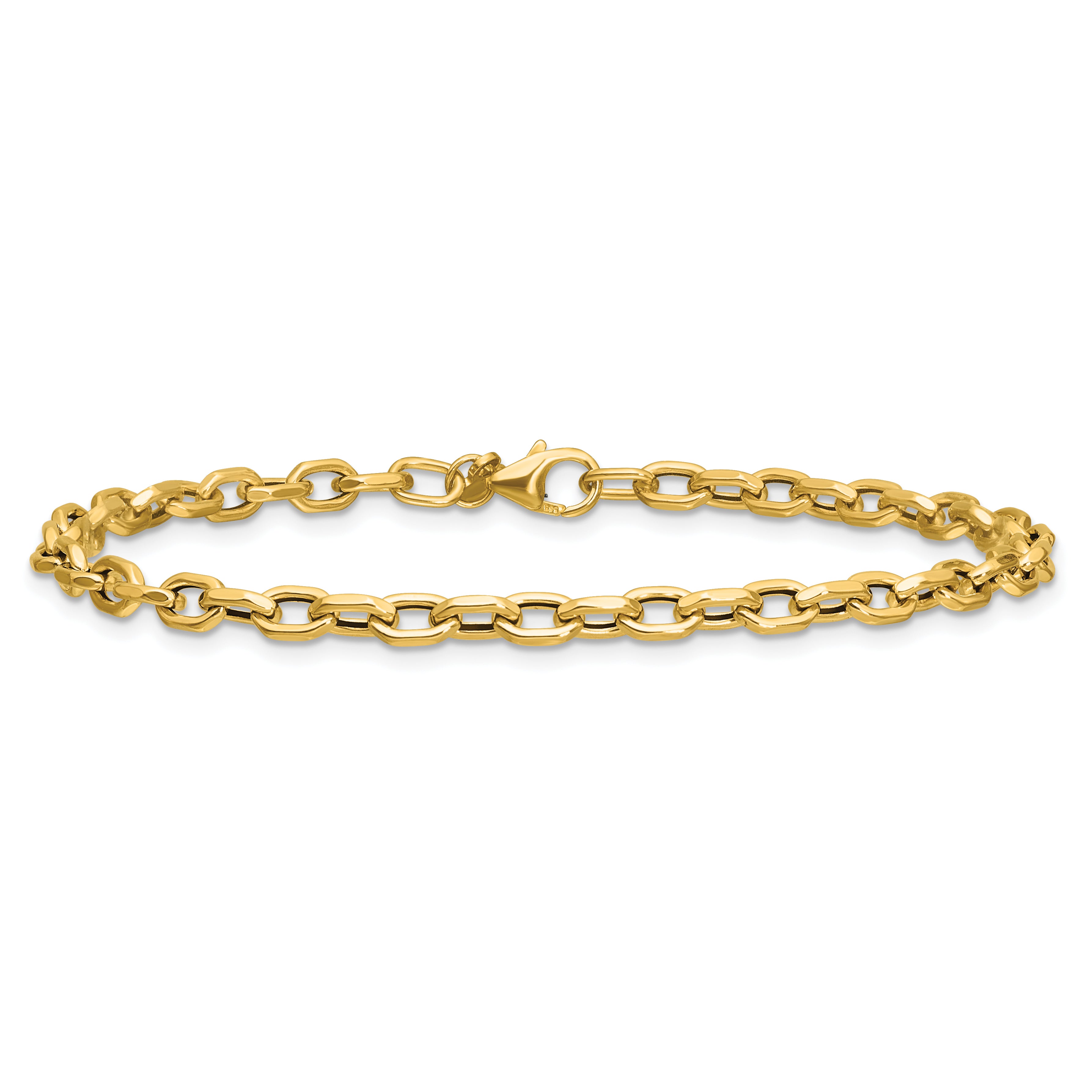 14K Polished Fancy Link Bracelet