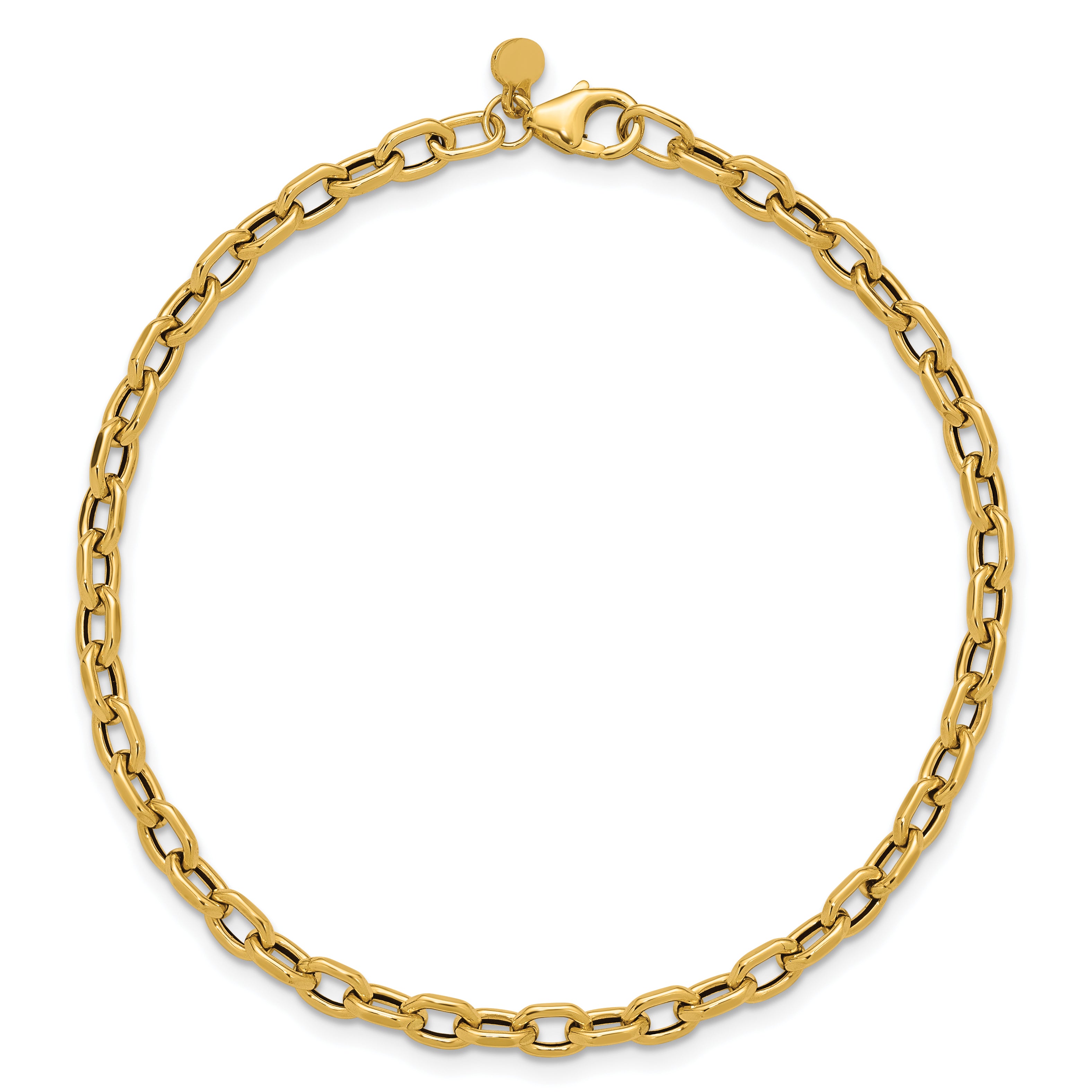 14K Polished Fancy Link Bracelet