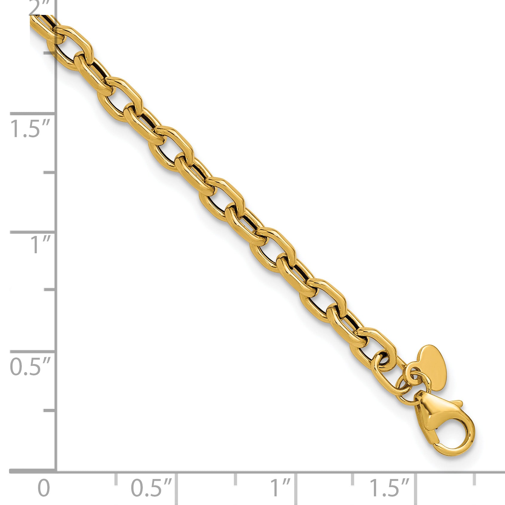 14K Polished Fancy Link Bracelet