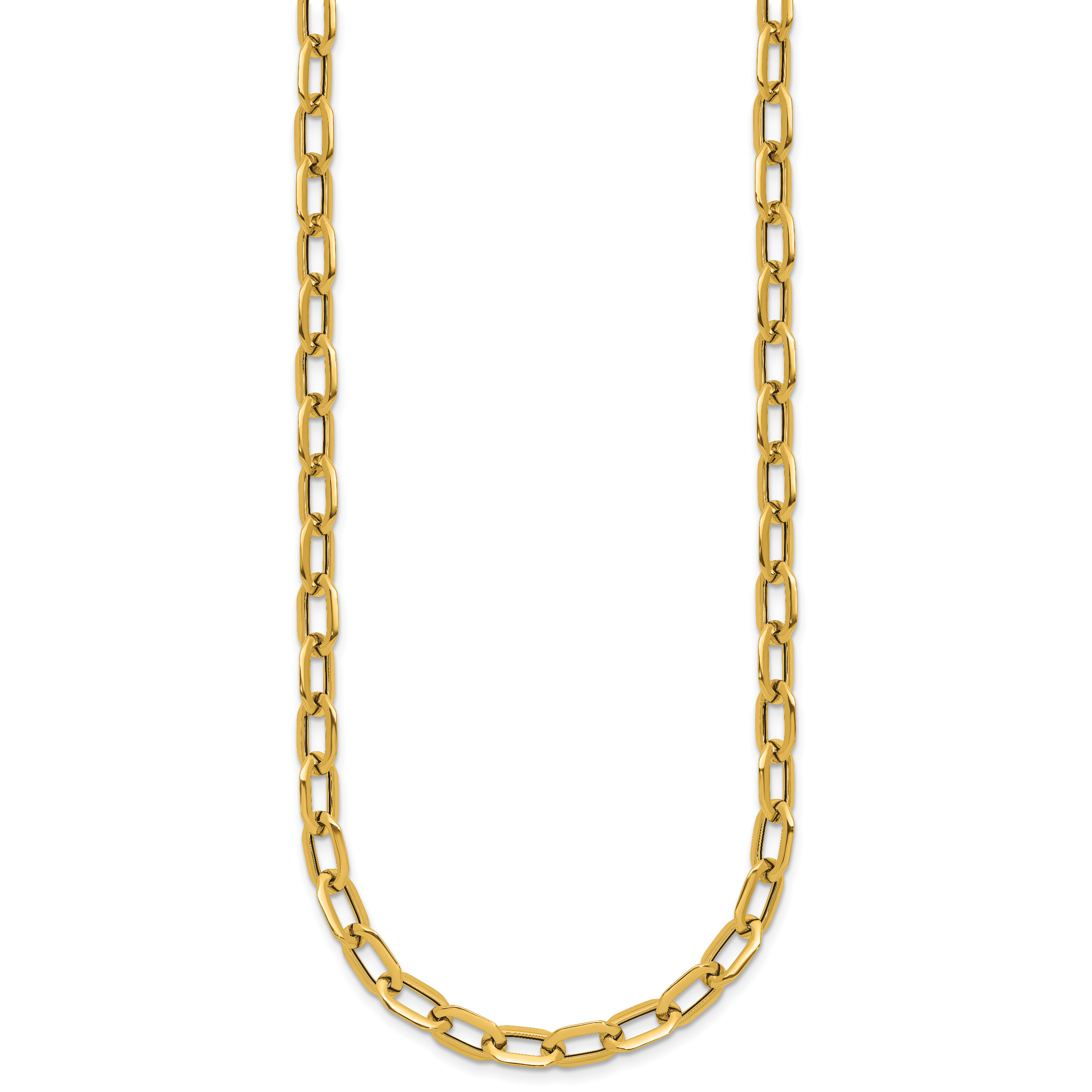 14K Polished Fancy Link Necklace Secondary image