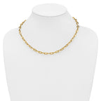 14K Polished Fancy Link Necklace