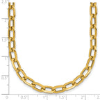 14K Polished Fancy Link Necklace
