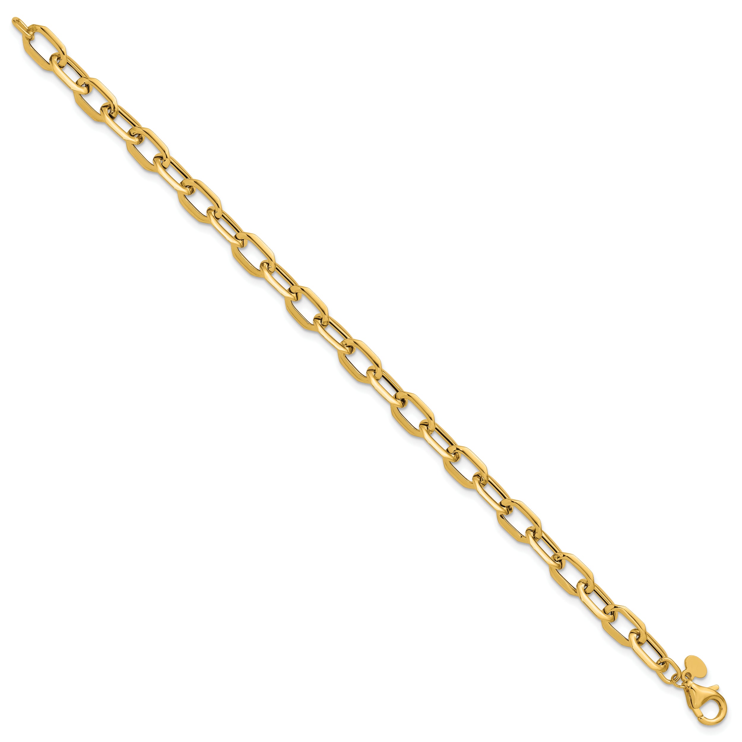14K Polished Fancy Link Bracelet