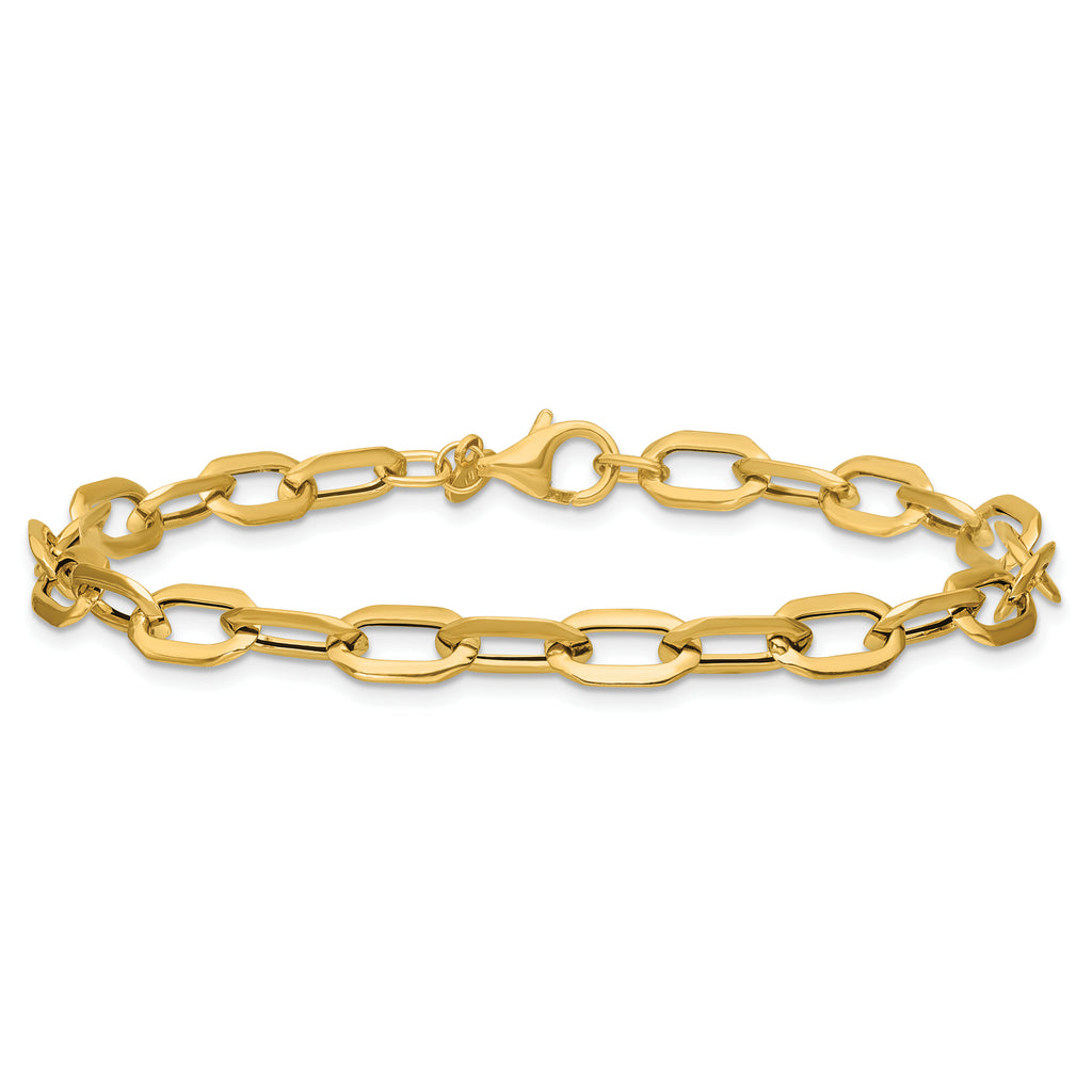 14K Polished Fancy Link Bracelet