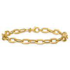 14K Polished Fancy Link Bracelet