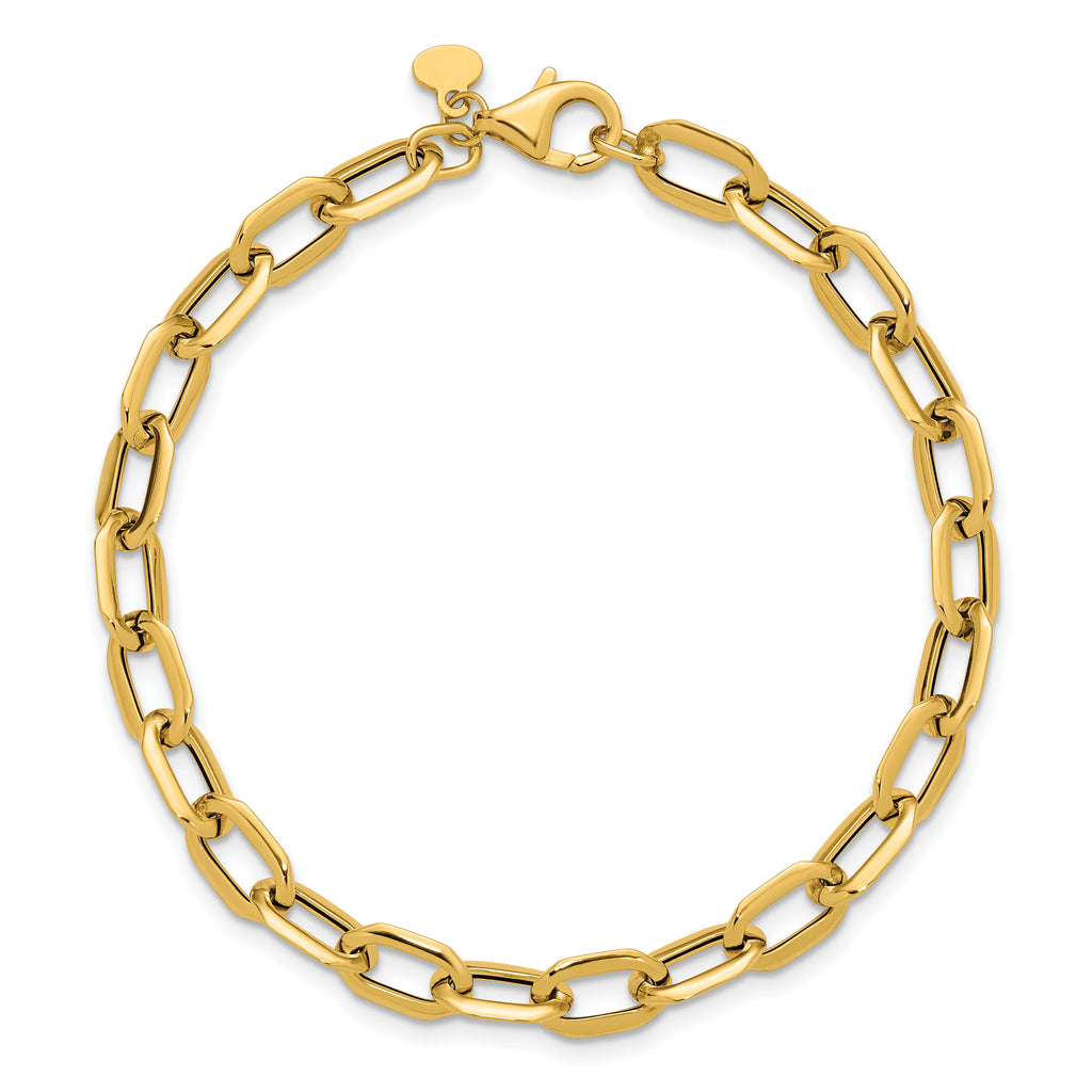 14K Polished Fancy Link Bracelet
