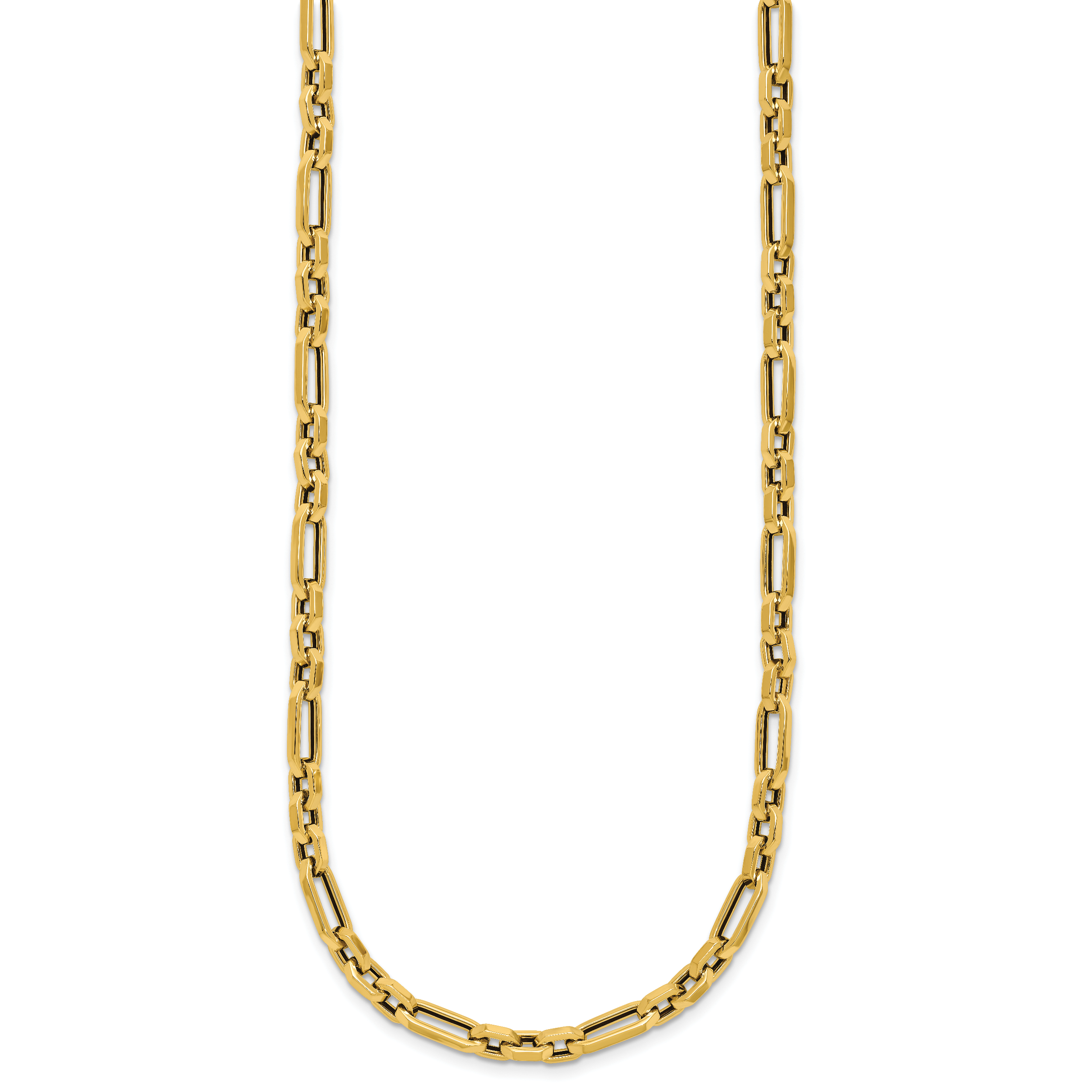 14K Polished Fancy Link Necklace Secondary image