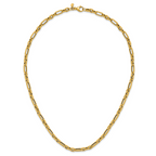 14K Polished Fancy Link Necklace