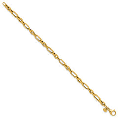 14K Polished Fancy Link Bracelet