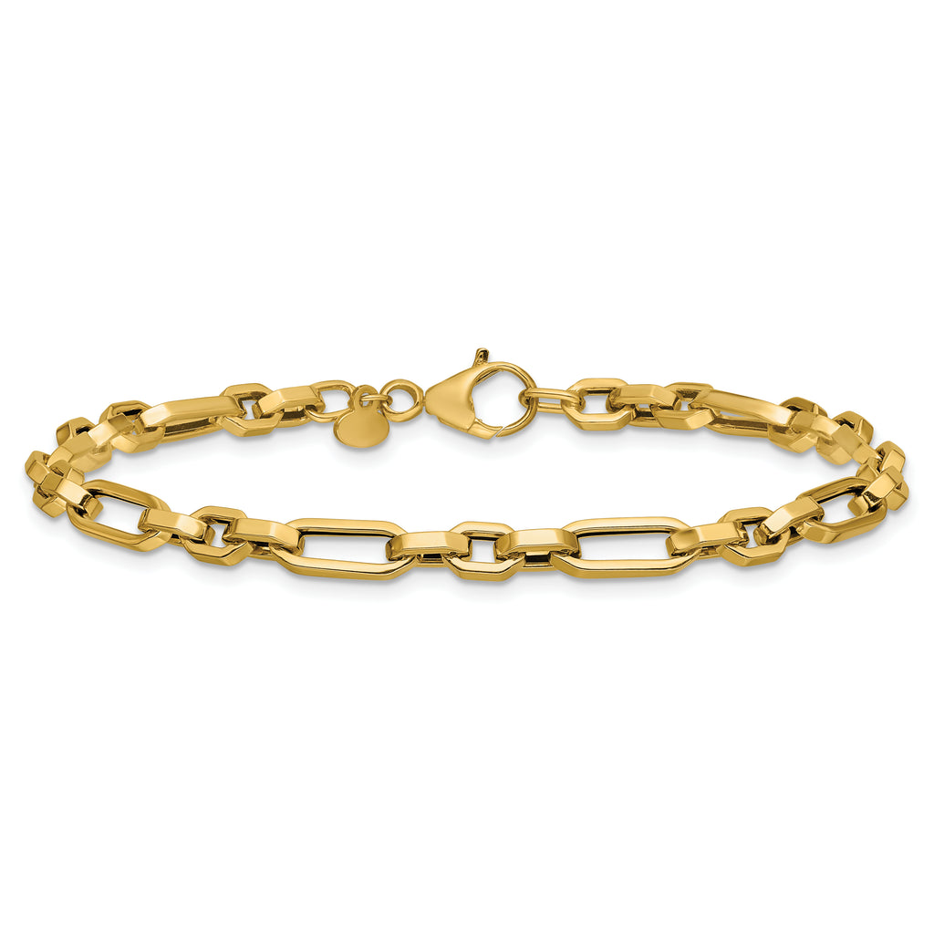 14K Polished Fancy Link Bracelet