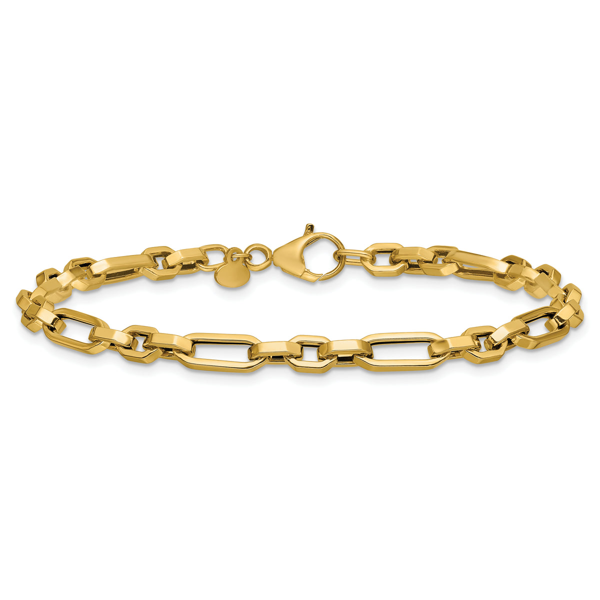 14K Polished Fancy Link Bracelet