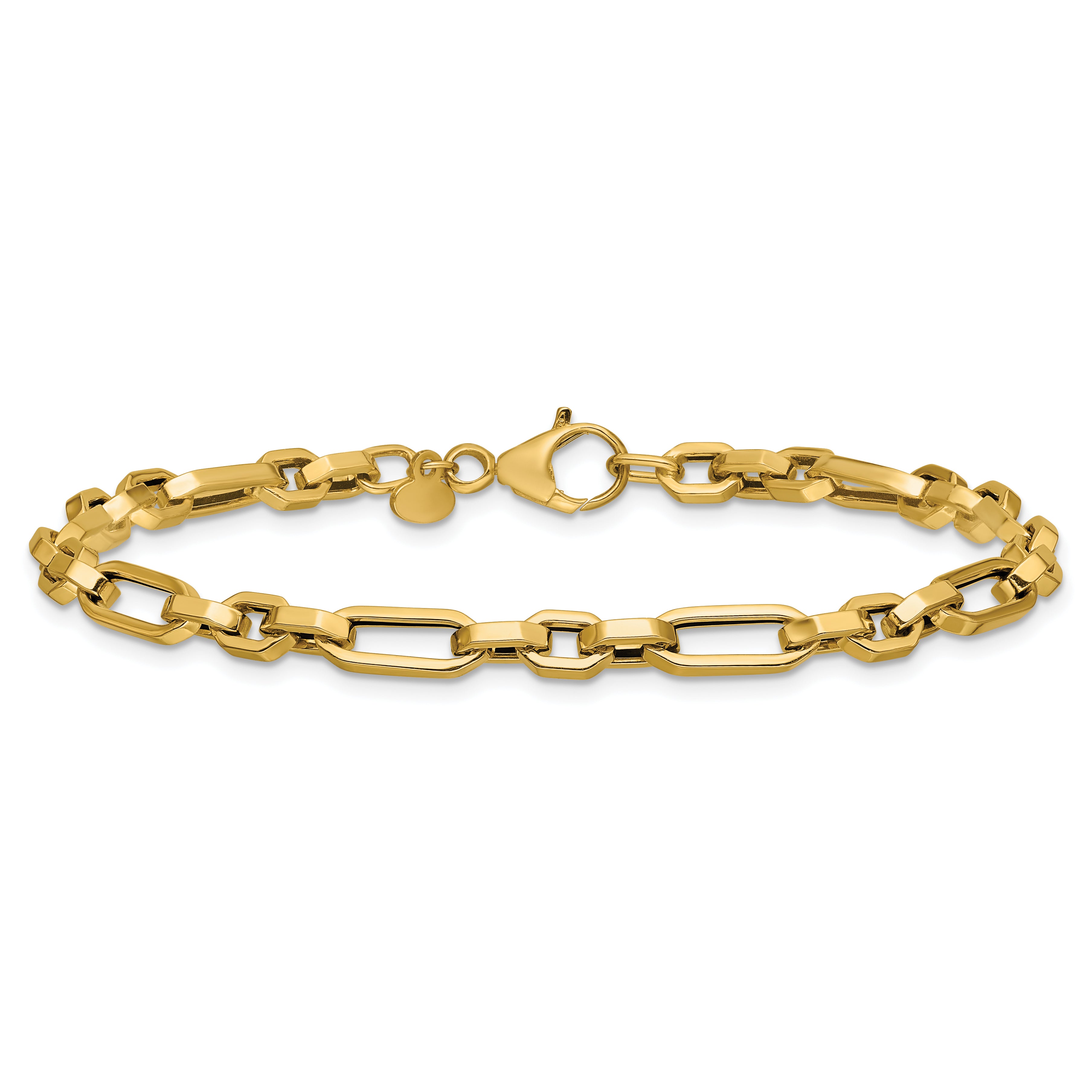 14K Polished Fancy Link Bracelet