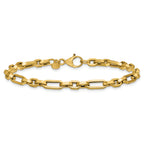 14K Polished Fancy Link Bracelet