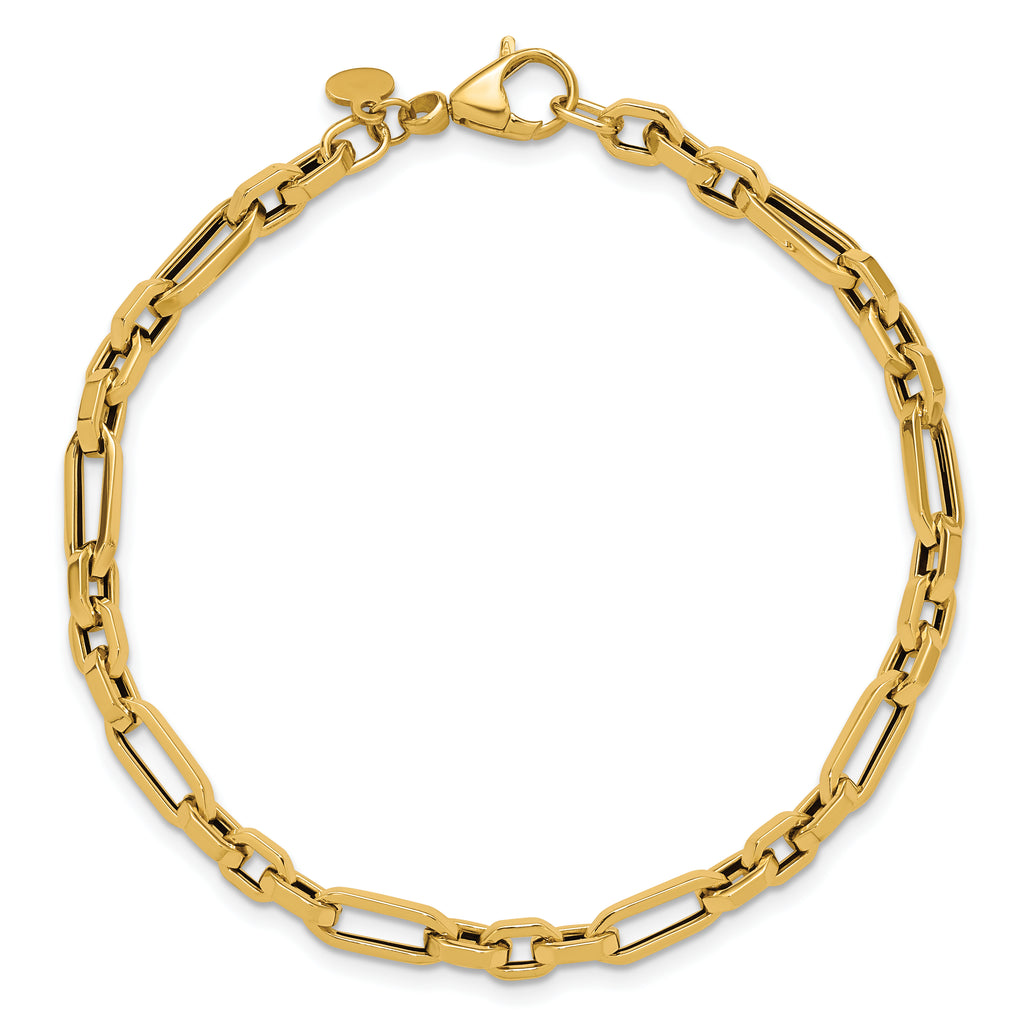 14K Polished Fancy Link Bracelet