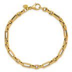 14K Polished Fancy Link Bracelet