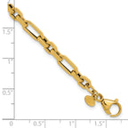 14K Polished Fancy Link Bracelet