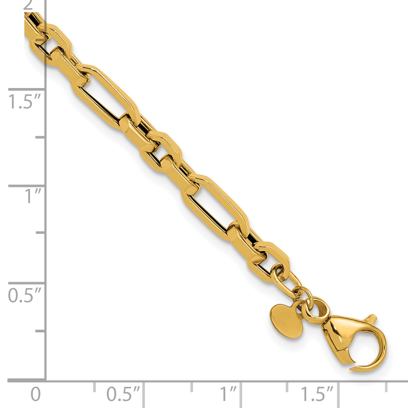 14K Polished Fancy Link Bracelet