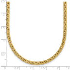 14K Polished and Textured Fancy Link Necklace