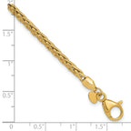 14K Polished and Textured Fancy Link Bracelet