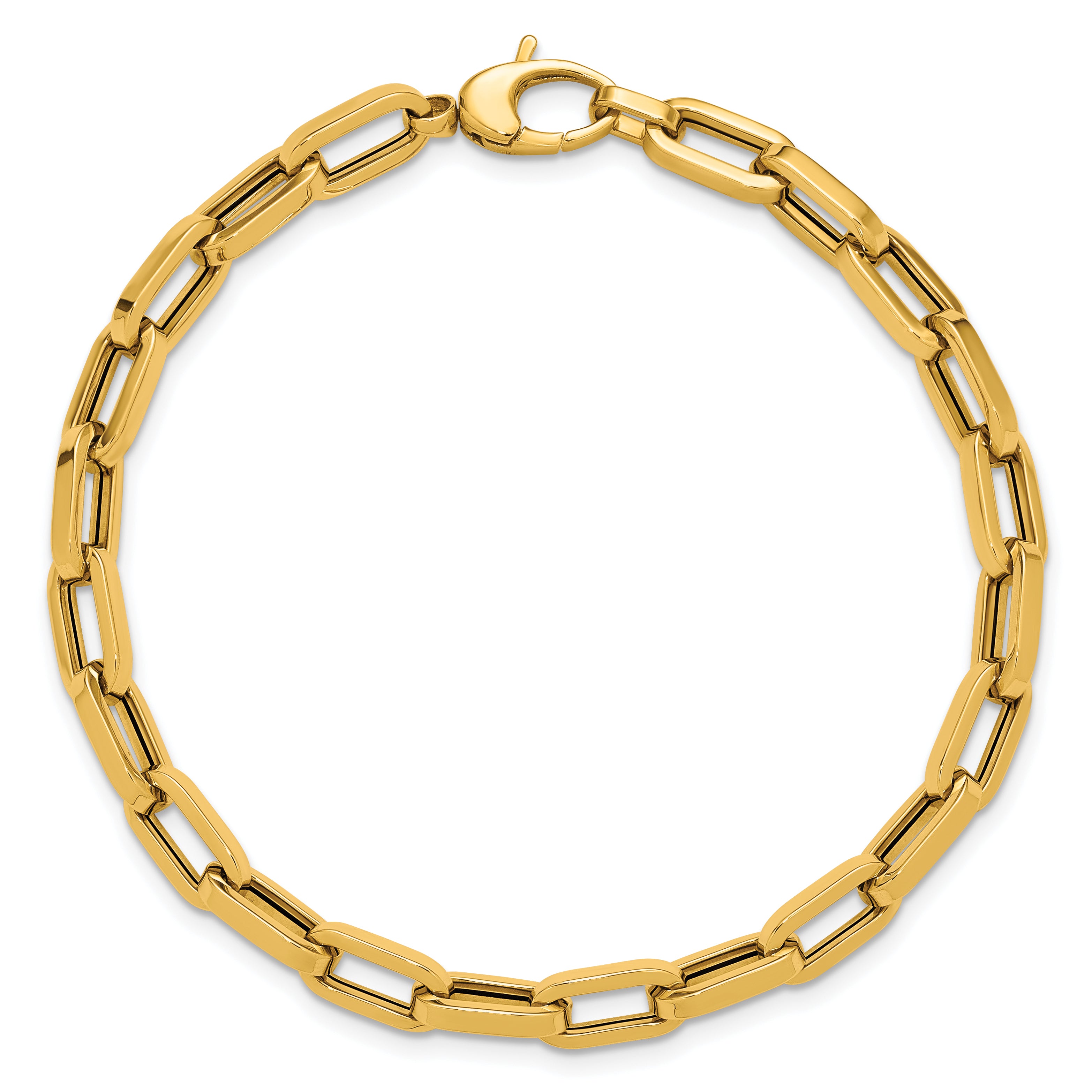 14K Polished Fancy Link Bracelet