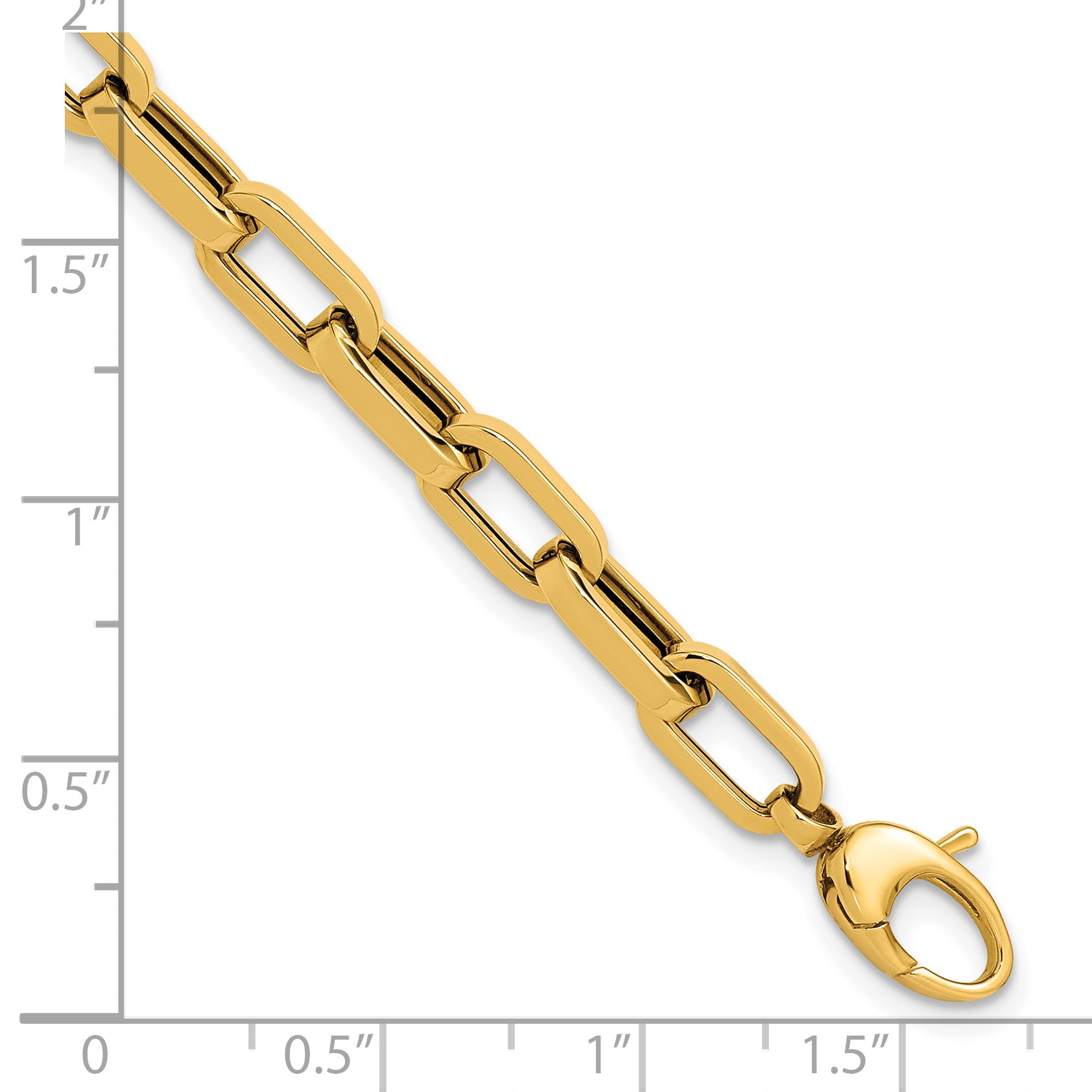 14K Polished Fancy Link Bracelet