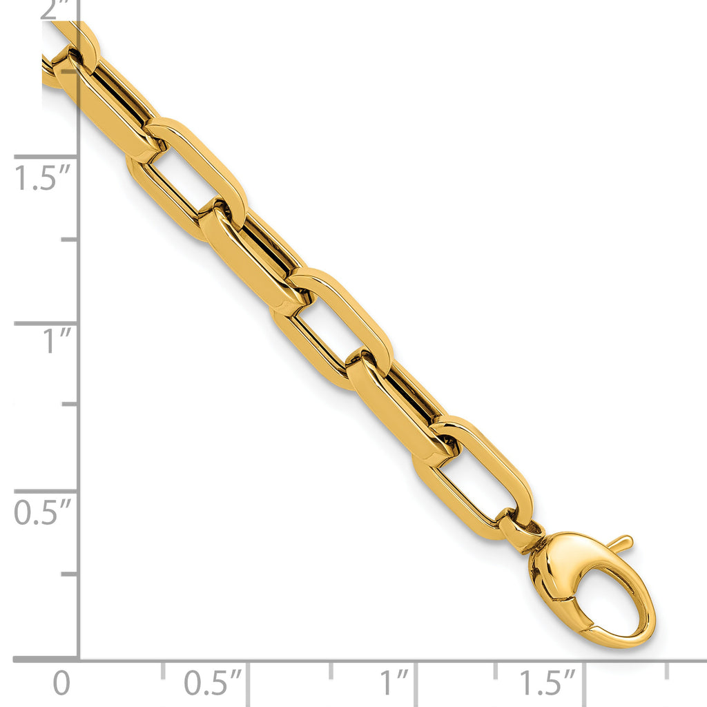 14K Polished Fancy Link Bracelet