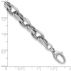 14K White Gold Polished Fancy Link Bracelet