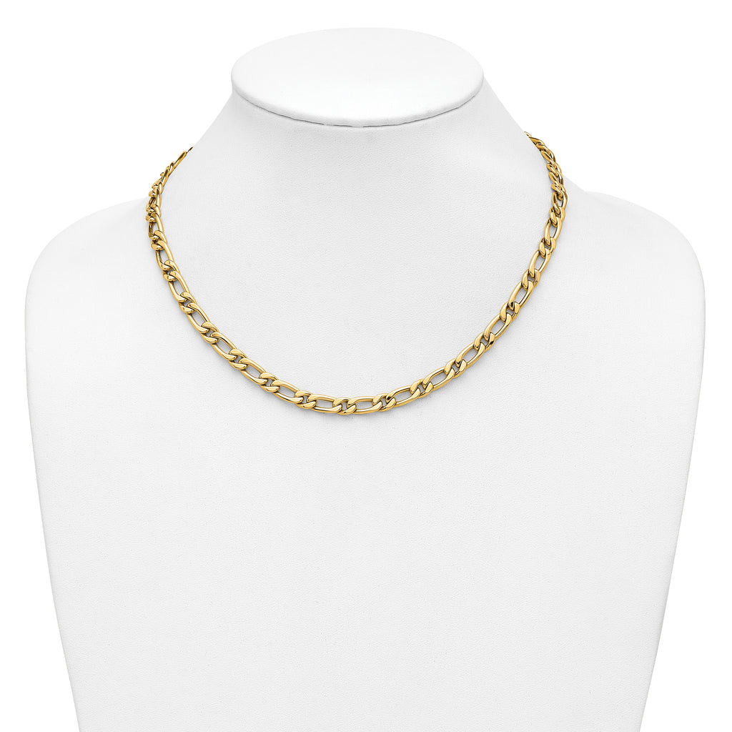 14K Polished Fancy Link Necklace