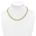 14K Polished Fancy Link Necklace