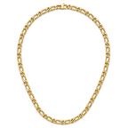 14K Polished Fancy Link Necklace