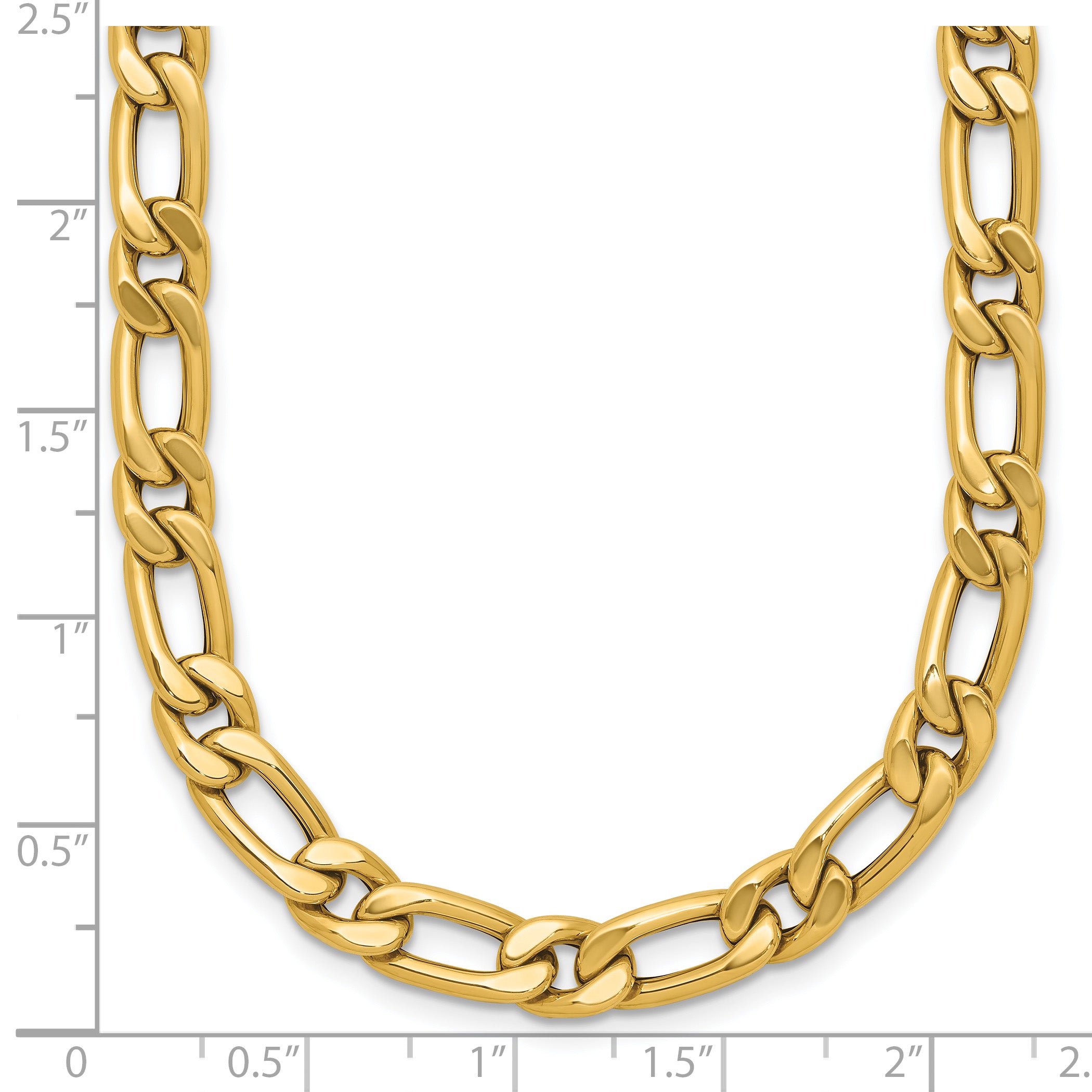 14K Polished Fancy Link Necklace