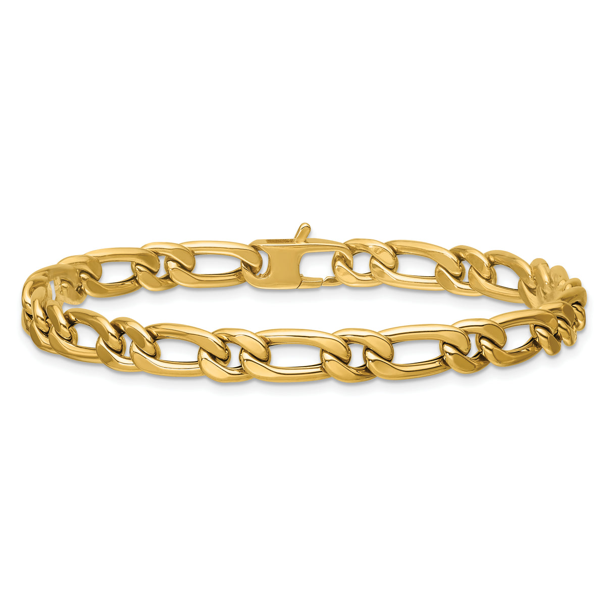 14K Polished Fancy Link Bracelet
