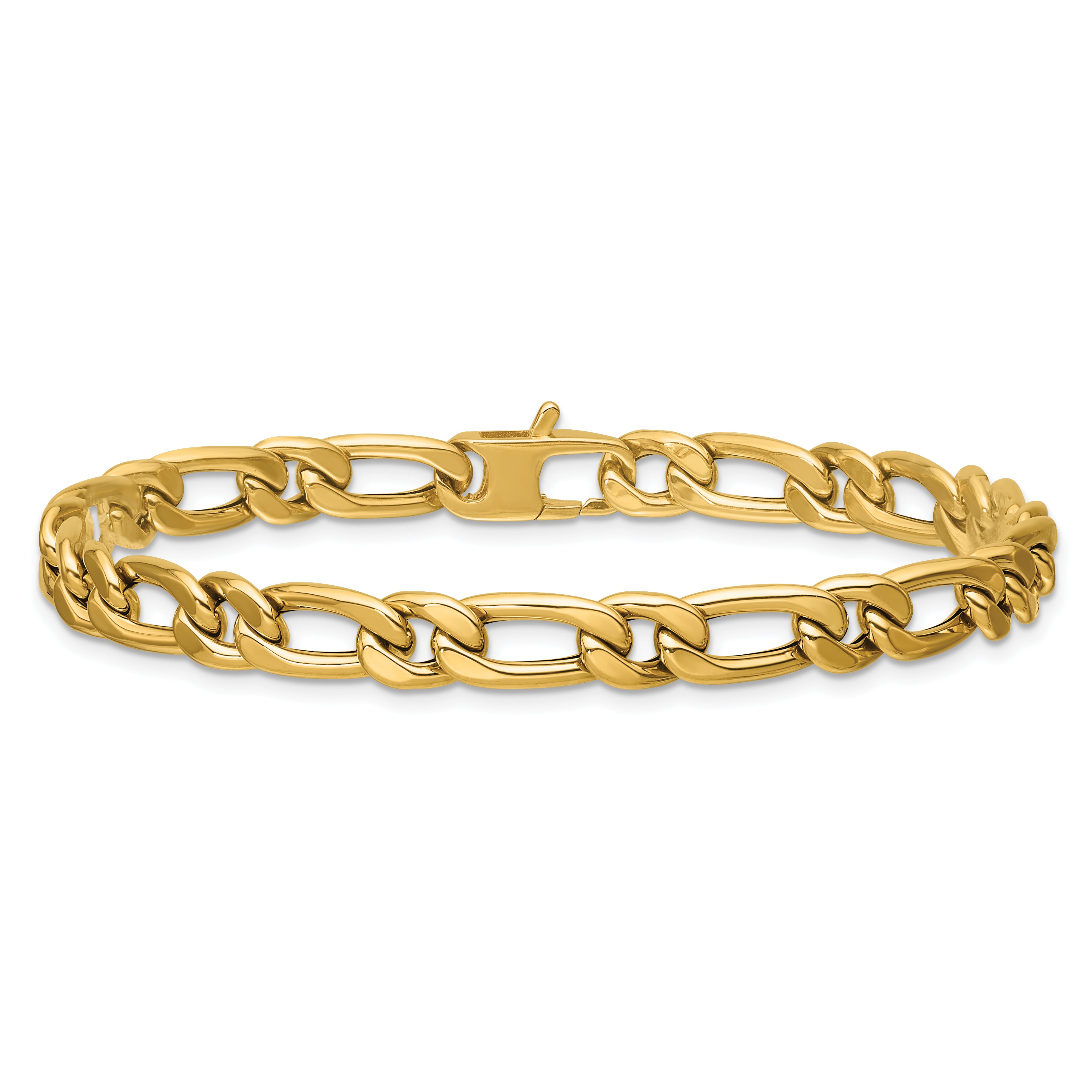 14K Polished Fancy Link Bracelet
