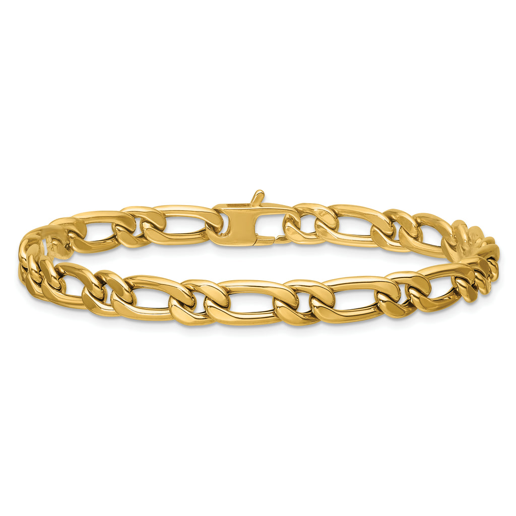 14K Polished Fancy Link Bracelet