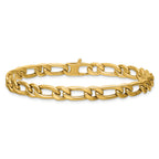 14K Polished Fancy Link Bracelet