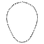 14K White Gold Polished Fancy  Link Necklace