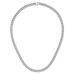 14K White Gold Polished Fancy  Link Necklace